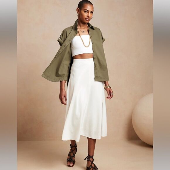 BANANA REPUBLIC BUTTON-DOWN UTILITY SHIRT - Picture 1 of 4